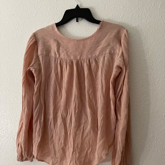 FREE PEOPLE wrap blouse size small like new - Picture 3 of 11